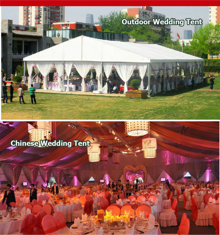 White Wedding Tents for Weddings, White Wedding Marquee for 500 People