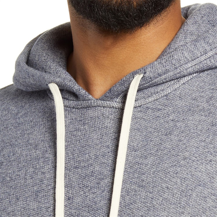 Custom Logo 100%Cotton Plain Men Sports Hoodies with Side Pockets