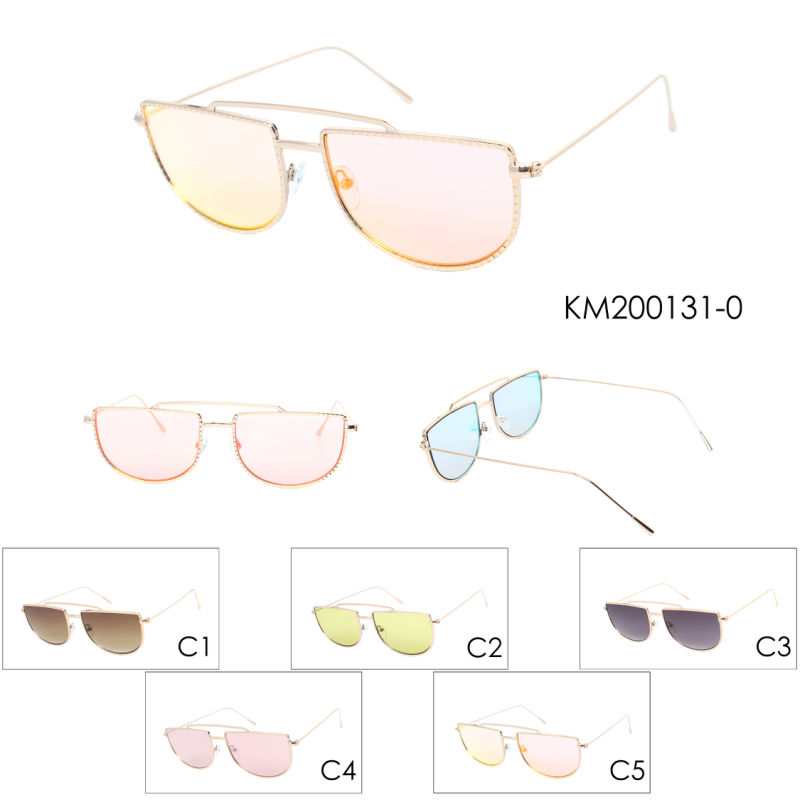 Kenbo Small Size Square Sunglasses Flat Top Multi Color Shades UV400 Protection Km200131