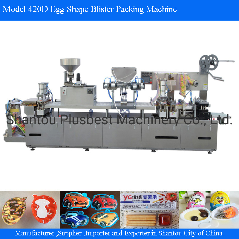 Egg Shape Chocolate Biscuit Blister Packing Machine