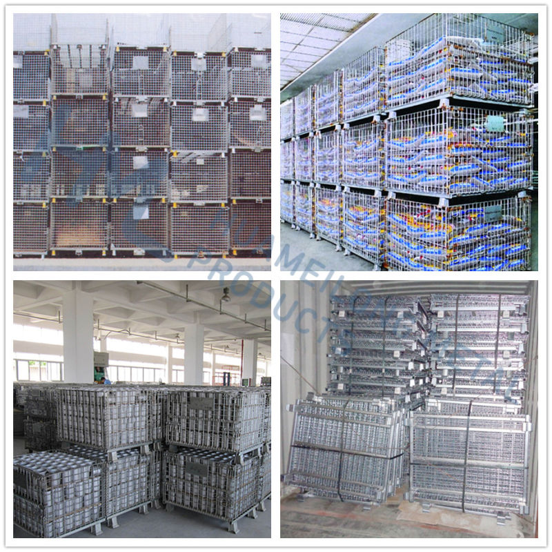 New Product Save-Space Cheap Large Zinc Stackable Wire Mesh Bins