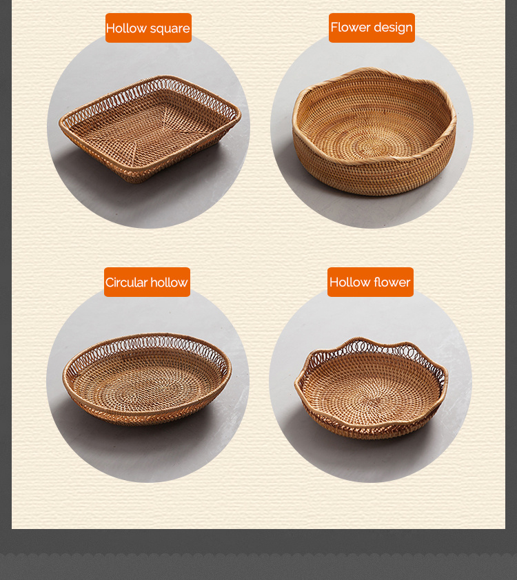 Plastic Indonesia Rattan Basket with Lid