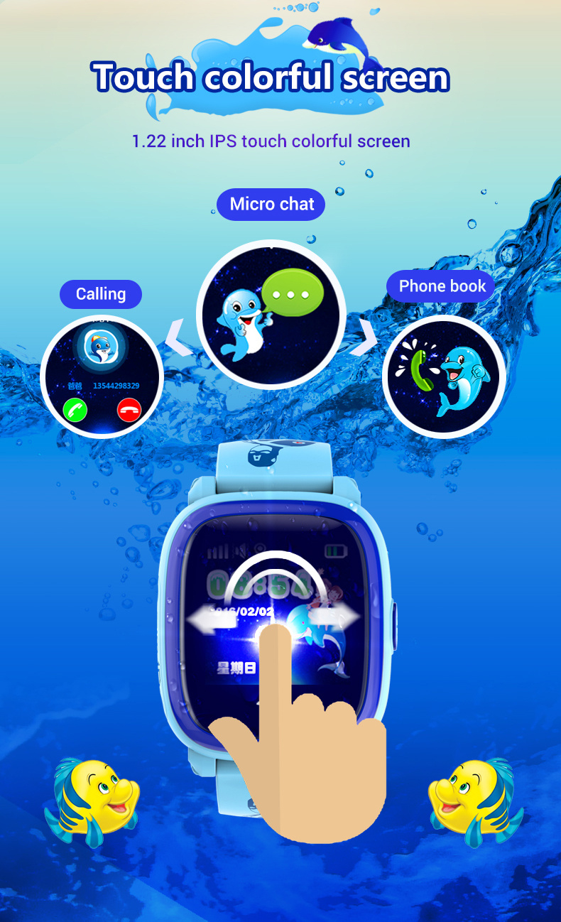 IP67 WiFi GPS Tracker Kids Smart Watch Sos Call Smart Watch for Children