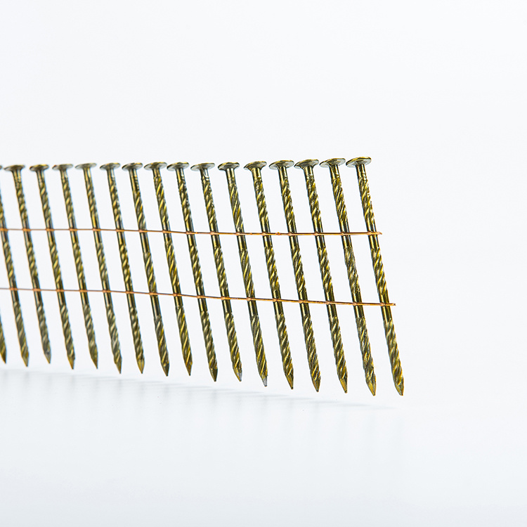 Small Flat Head Coil Nails with Diamond Point for Pallets