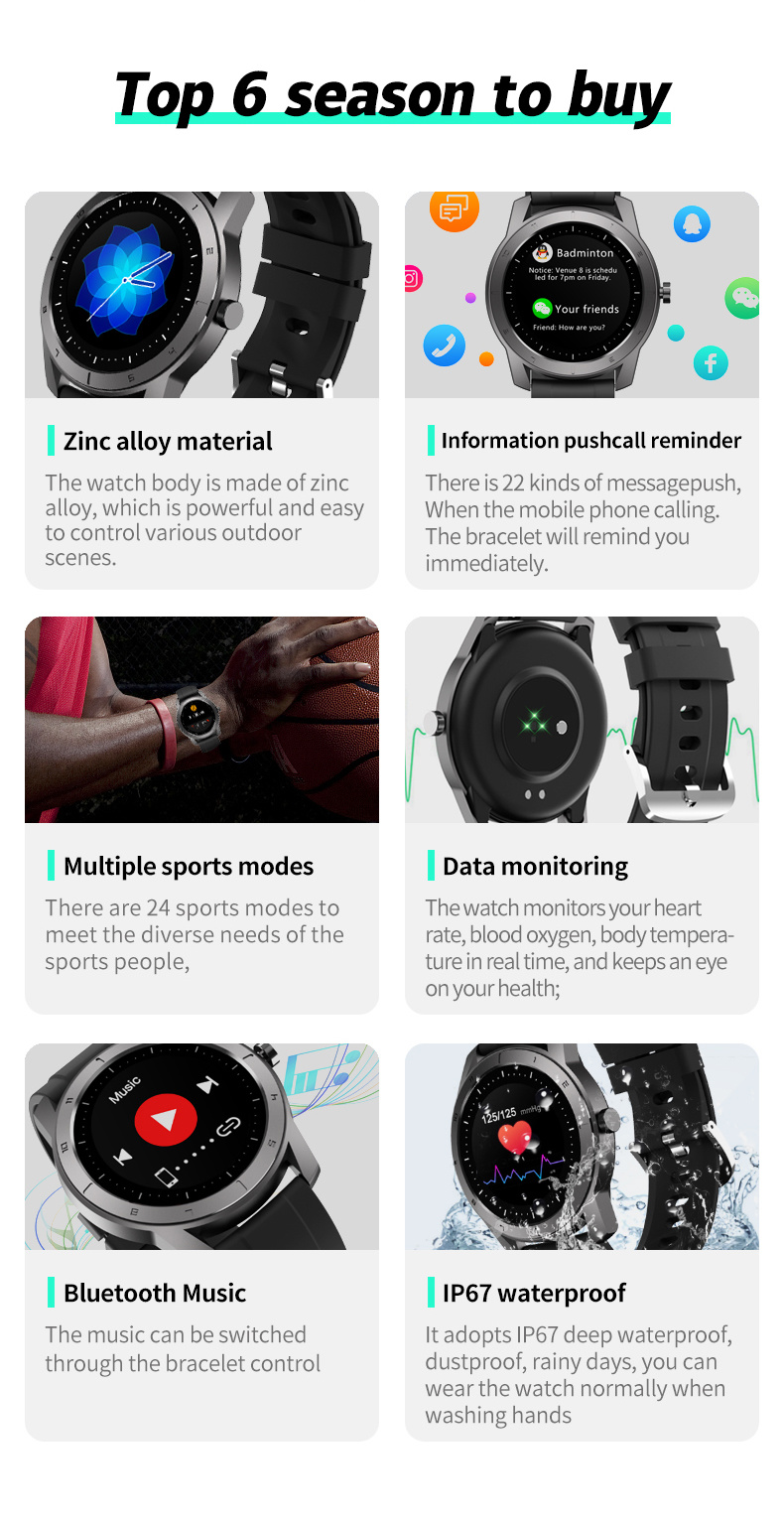 Smart Watch for Sport People Digital Watch Smart Bracelet Sk-S08t