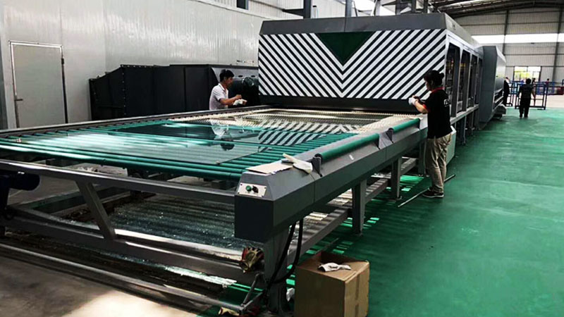 Forced Convection Heating System Big Size Toughened Tempering Glass Machine Wholesale