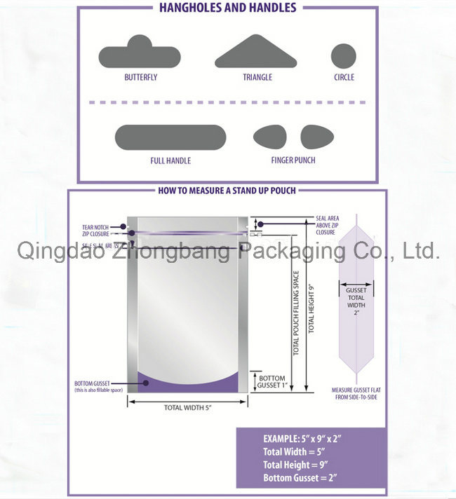 OPP/PE Laminated Material Slide Zip Lock Plastic Bag
