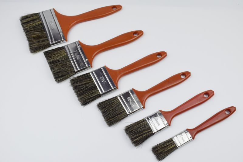 a Hot Seller of Plastic Paint Brushes with Orange Plastic Handles