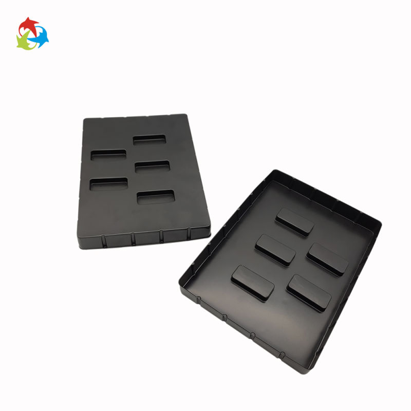Small Black PS Plastic Chocolate Cavity Tray