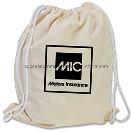 Promotional Laundry Drawstring Bag, Backpack with Pocket