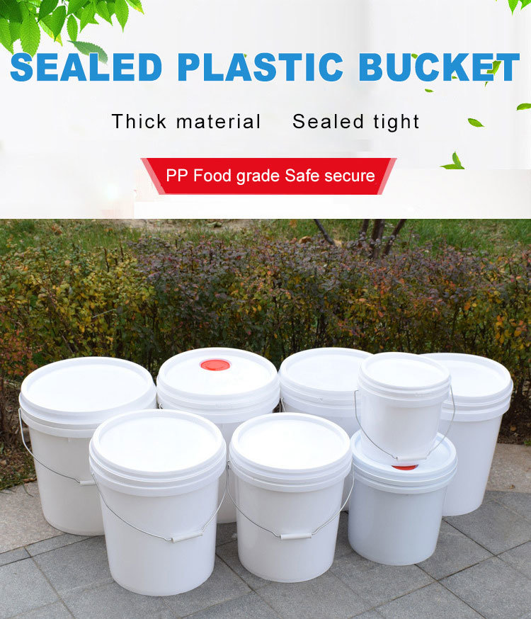 10L Colored Plastic Pails and Buckets with Easily Open Lids