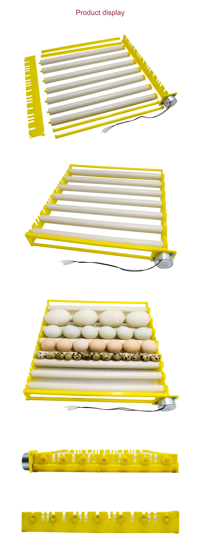 Automatic Chicken Egg Tray Rolling Egg Tray with Motor