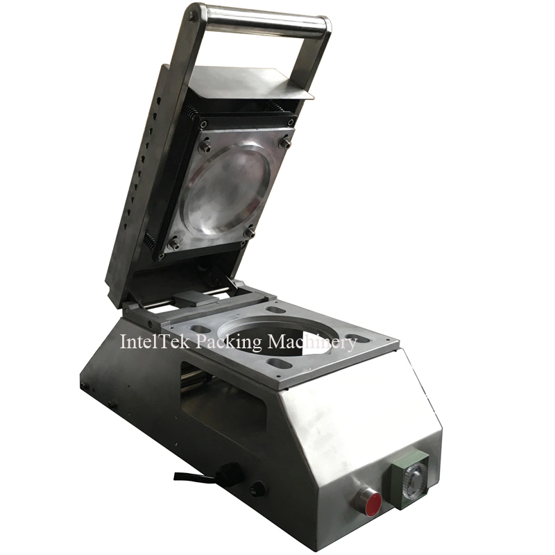 Household Small Manual Plastic Paper Tray Enseal Sealer Sealing Equipment Machine