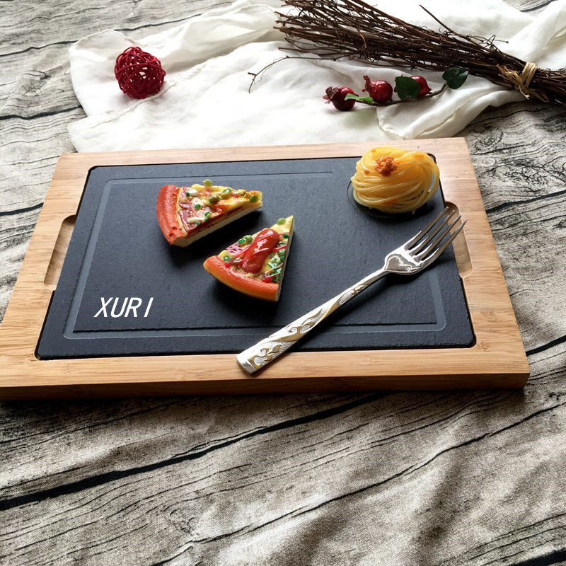 OEM High Quality Square Rectangular End Grain Bamboo Vegetables Fruits Bamboo Products Large Bamboo Serving Tray