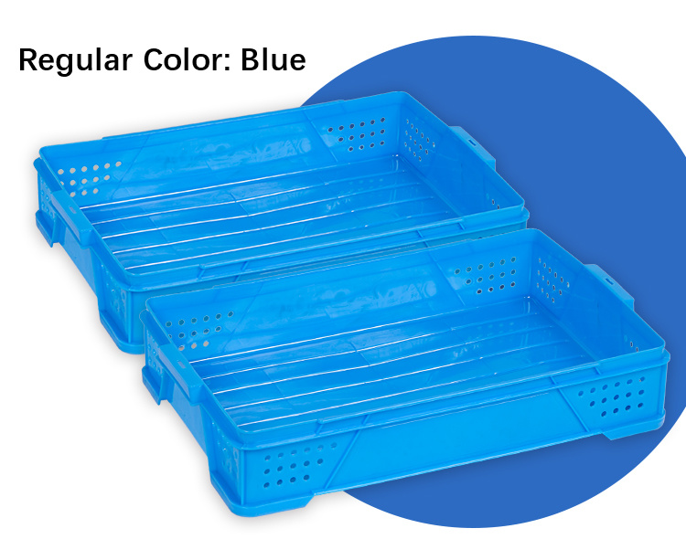 Supermarket Tomato Vegetable Moving Storage Plastic Stackable Crate