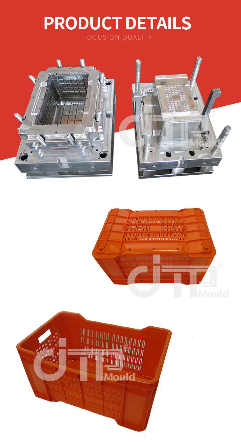 Direct Factory Supply Good Quality Plastic Vegetable Crate Mould