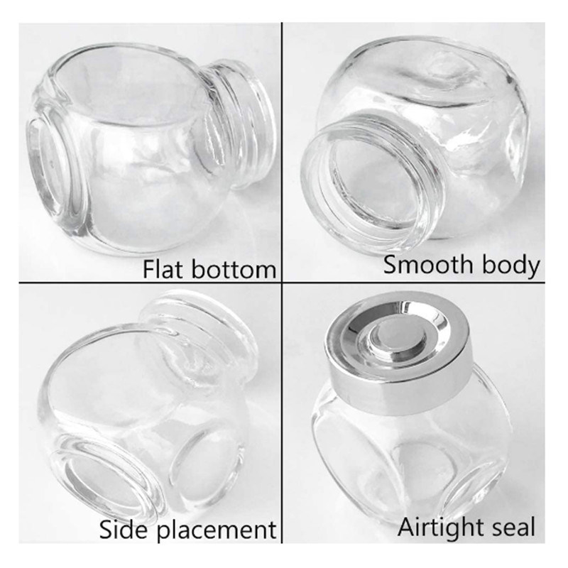1.5 Oz (45mL) Mini Glass Favor Jars with Plastic Lids