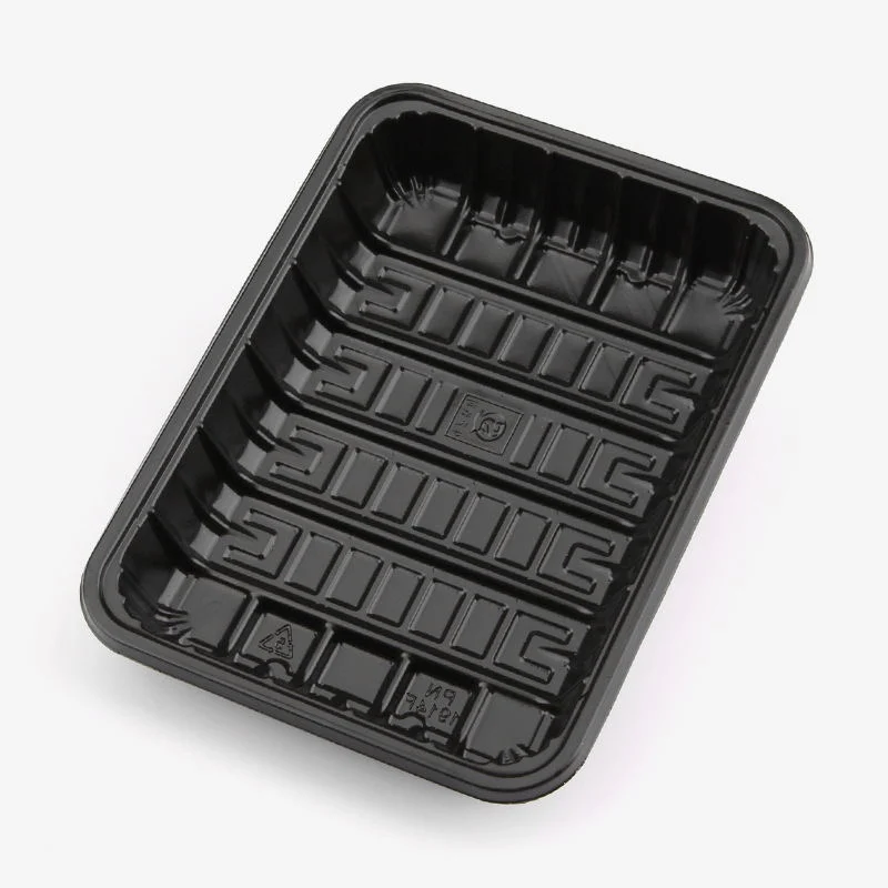 Custom Size PP Blister Disposable black Food Vegetable Plastic Fruit Tray