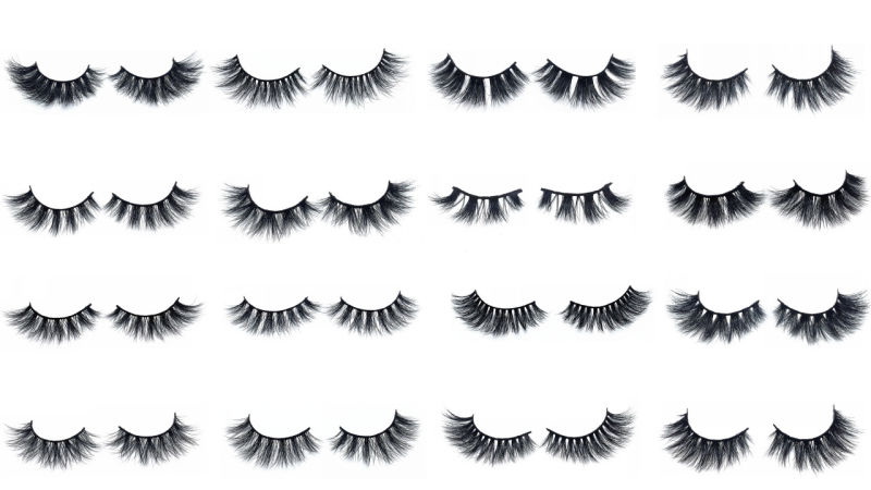 100% Mink Fur Lashes with White Tray for Free