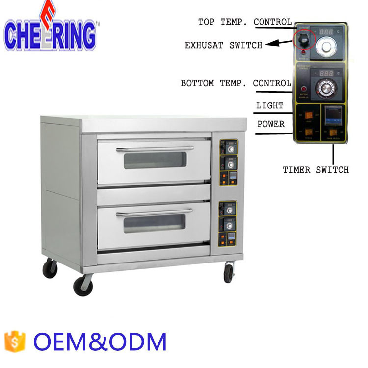 Cheering Two Layers Six Trays Commercial Baking Toaster Pizza Kitchen Gas Oven