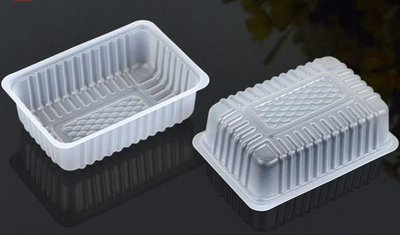 Rectangular PP snack plate fast food tray plastic stackable serving tray