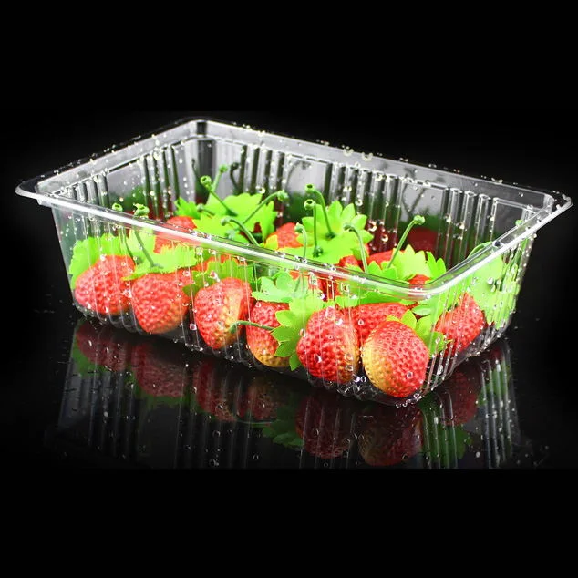 Fresh Vegetable Fresh Fruit Disposable Plastic Packing Tray Food grade PP White color Plastic Blister Tray