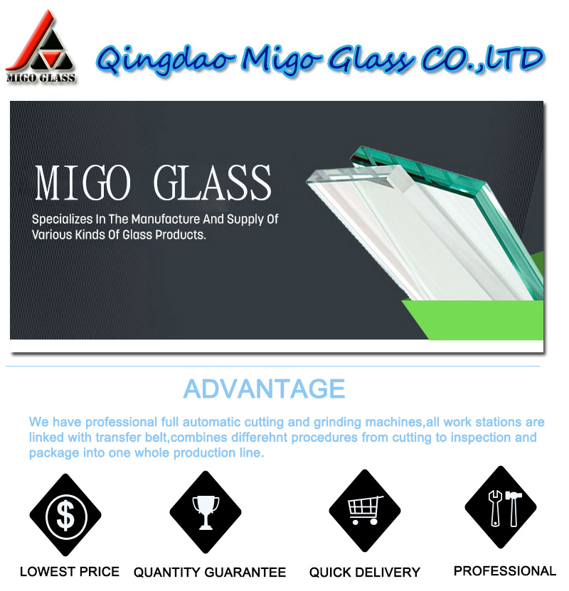 Office Clear Partition Wall Laminated Glass with Ce Certification