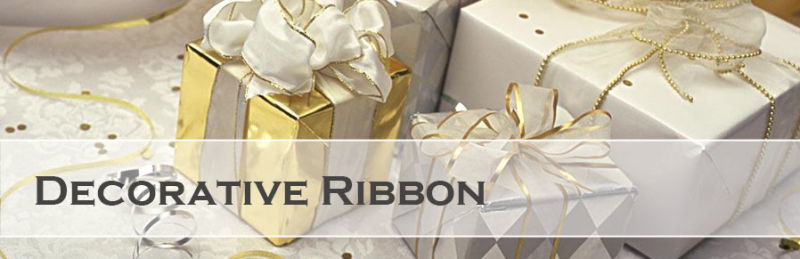 Decorative Christmas Plastic Ribbon Narrow Ribbon for Gift