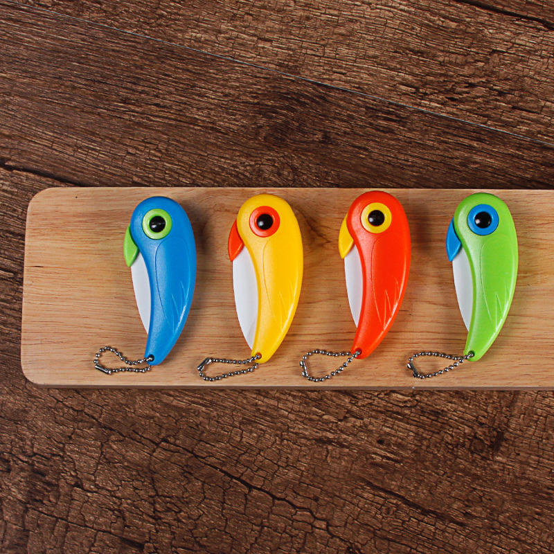Creative Ceramic Knife Kitchen Tool for Parrots Folding Knife