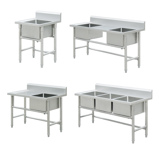 Stainless Steel Kitchen Sink Manufacturer, Commercial Kitchen Washing Double Sink Table