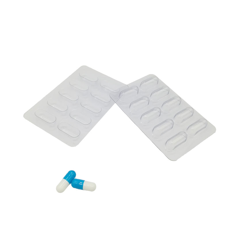 10 Capsules Size 0 Clear Blister Packaging Tray
