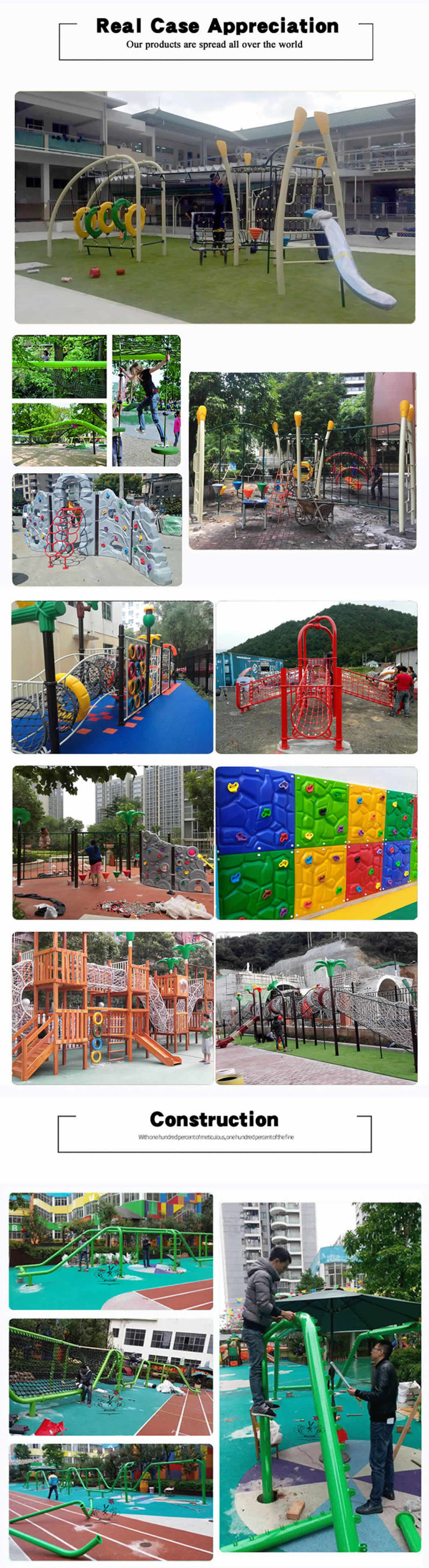 China Supplier Custom Large Hard Large Plastic Outdoor Playground Slide