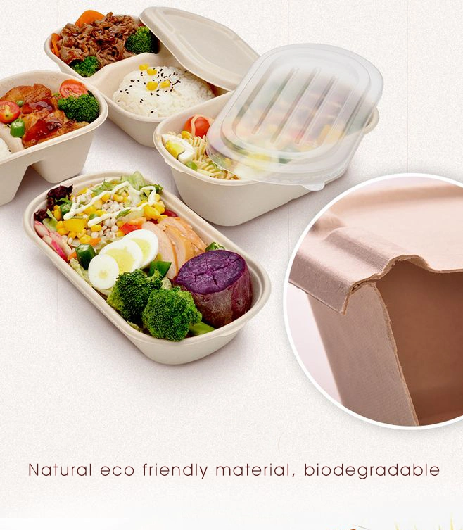Wholesale Printing Light Brown Paper Box Paper Food Trays with Lids for Chips or Other Food