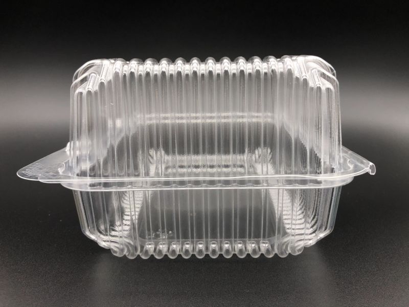Transparent Rectangular PVC Blister Food Tray, OEM Size/Dimension