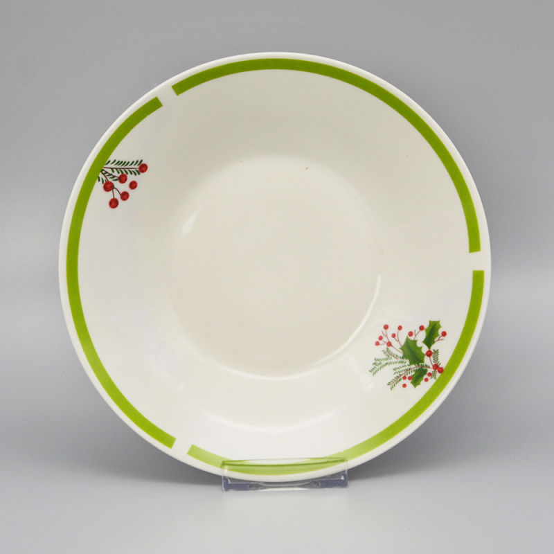 Restaurant Ceramic Dishes Hotel Soup Plates with Custom Logo