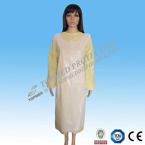 Low Price Disposable Waterproof Long Plastic PE Apron for Kitchen