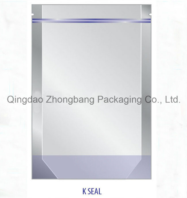 OPP/PE Laminated Material Slide Zip Lock Plastic Bag