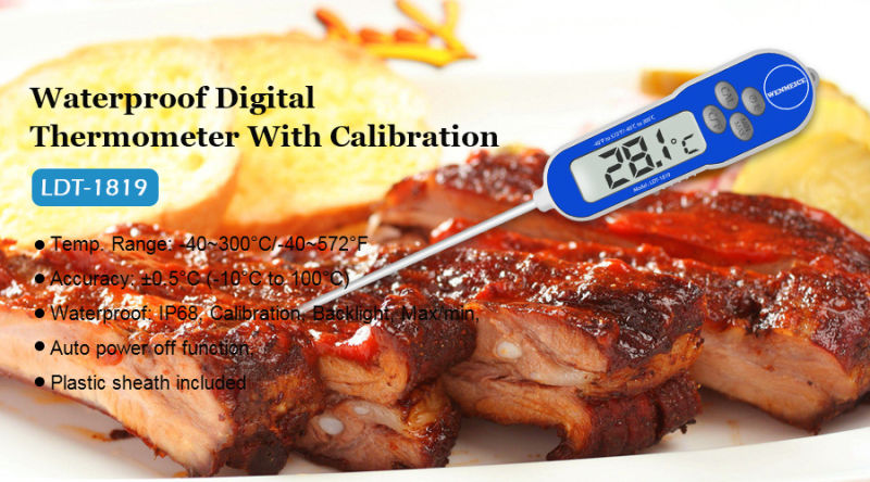 150mm Waterproof Digital Food Thermometer for Kitchen Cooking Catering