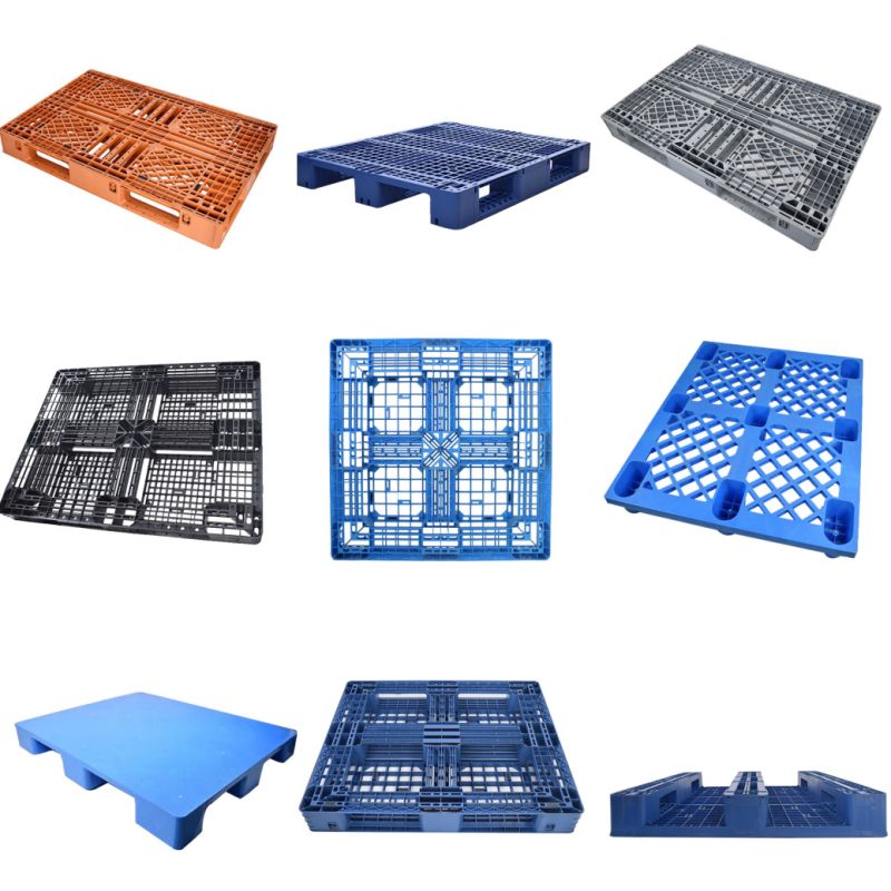 Plastic Tray Single Side Pallet with 6 Runners for Warehouse