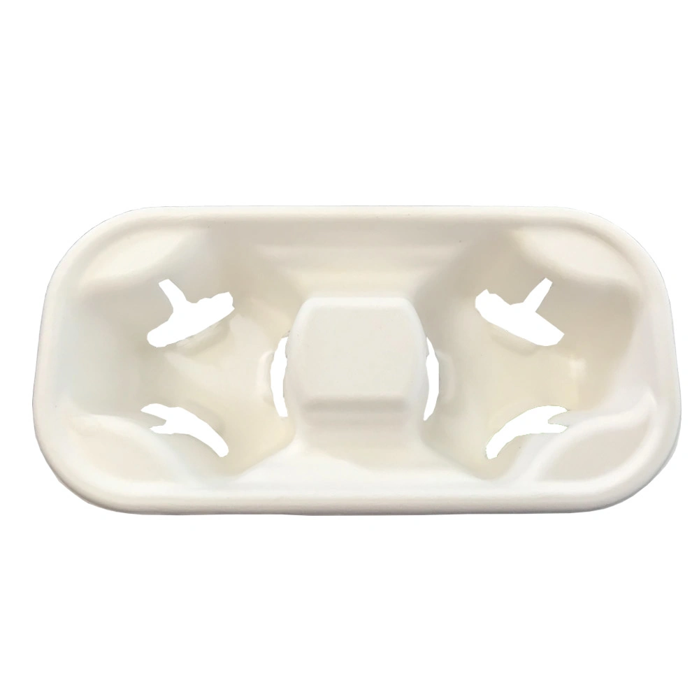 Disposable Coffee Tray for Take-out/Multi-Specification Sugarcane Cup Holder