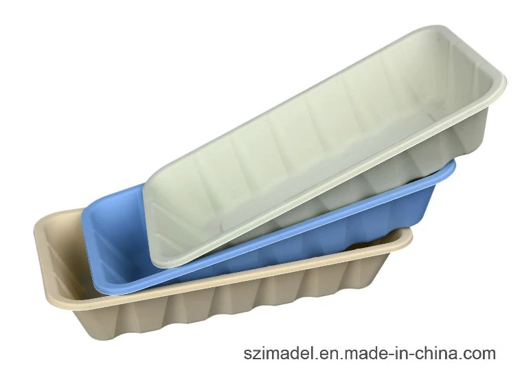 Disposable Frozen Food Tray Packaged Black Supermarket Meat Blister Packing Plastic Food Tray
