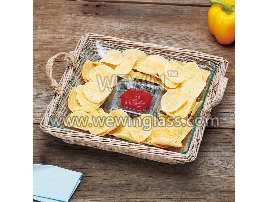 High Quality Kitchen Trays Made of China Wholesale Glassware Plates