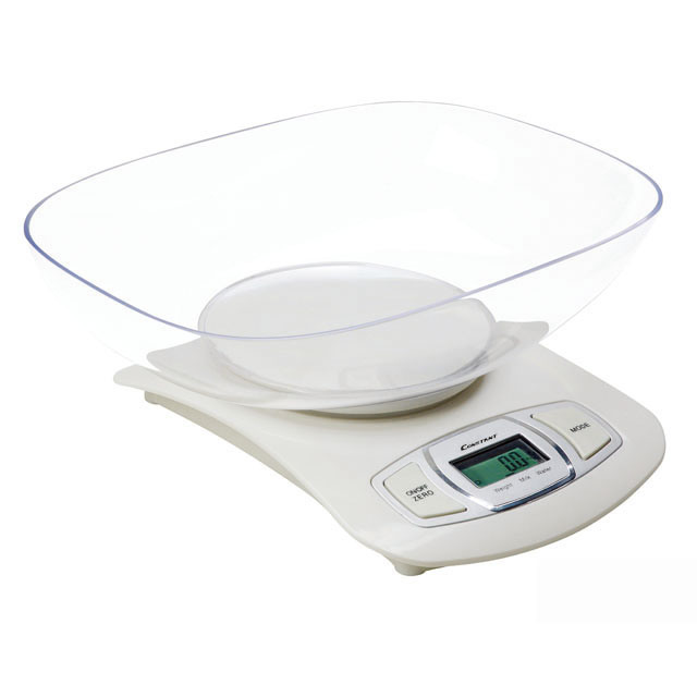 Modern Style Digital Electronic Kitchen Scale Transparent Plastic Tray