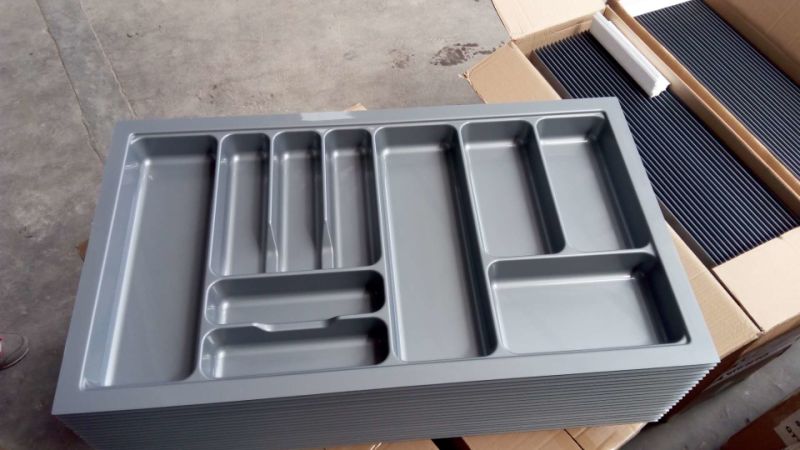 Kitchen Plastic Cutlery Tray in Grey Blum Tandembox Inserts