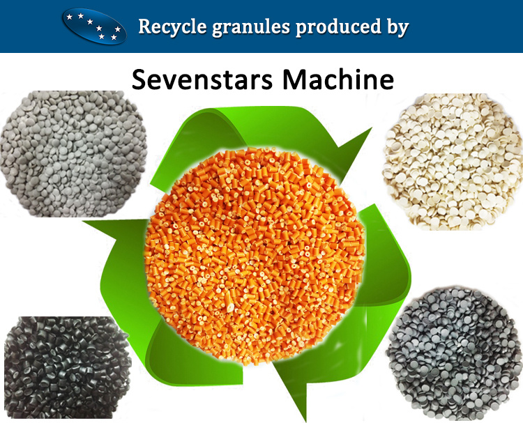 Hard Plastic PE Bottles Flakes Pelletizing Machine