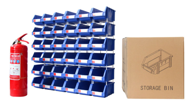 Plastic Bins Storage with Divider for Parts Organizing