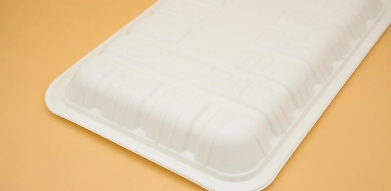 Disposable Food Tray Packaging Tray Corn Starch Material Biodegradable Fruit Tray