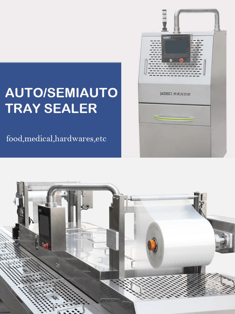Retail Supermarket Use Vacuum Food Sealer for Packaging Food in Container, Trays, Plate