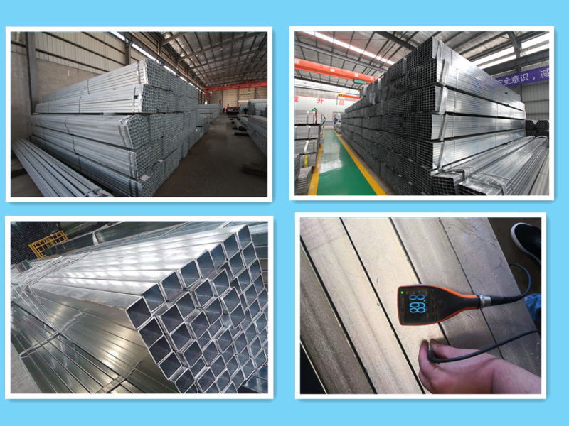 Scaffold Square Pipes Building Material 50mm Galvanized Steel Square Pipe