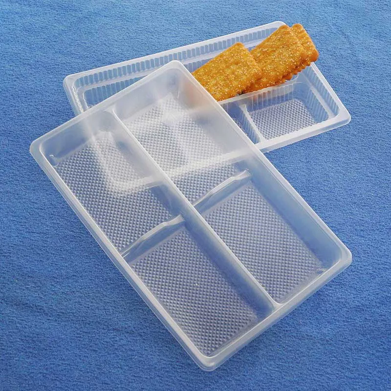 High Quality Blister Plastic Chocolate Biscuits Cake Tray For Food
